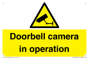 Doorbell camera in operation